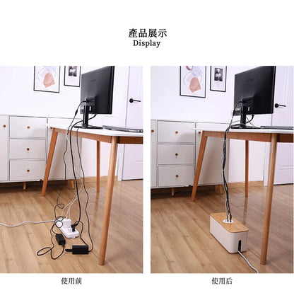 Wooden Cable Storage Box