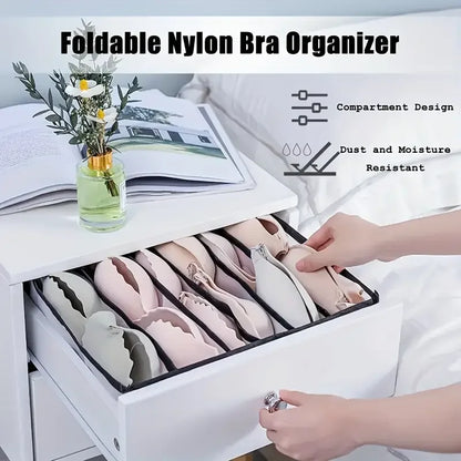 Foldable Plaid Underwear Storage Boxes