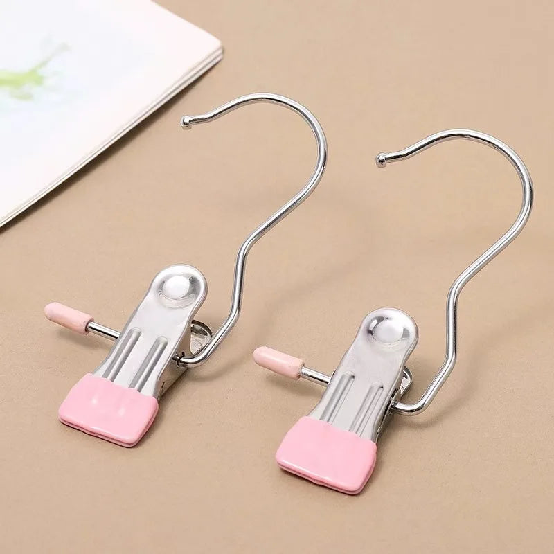 Stainless Steel Clothespins with Hooks