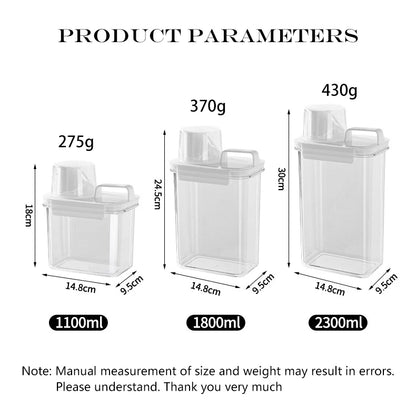 Laundry Detergent Powder Storage Box