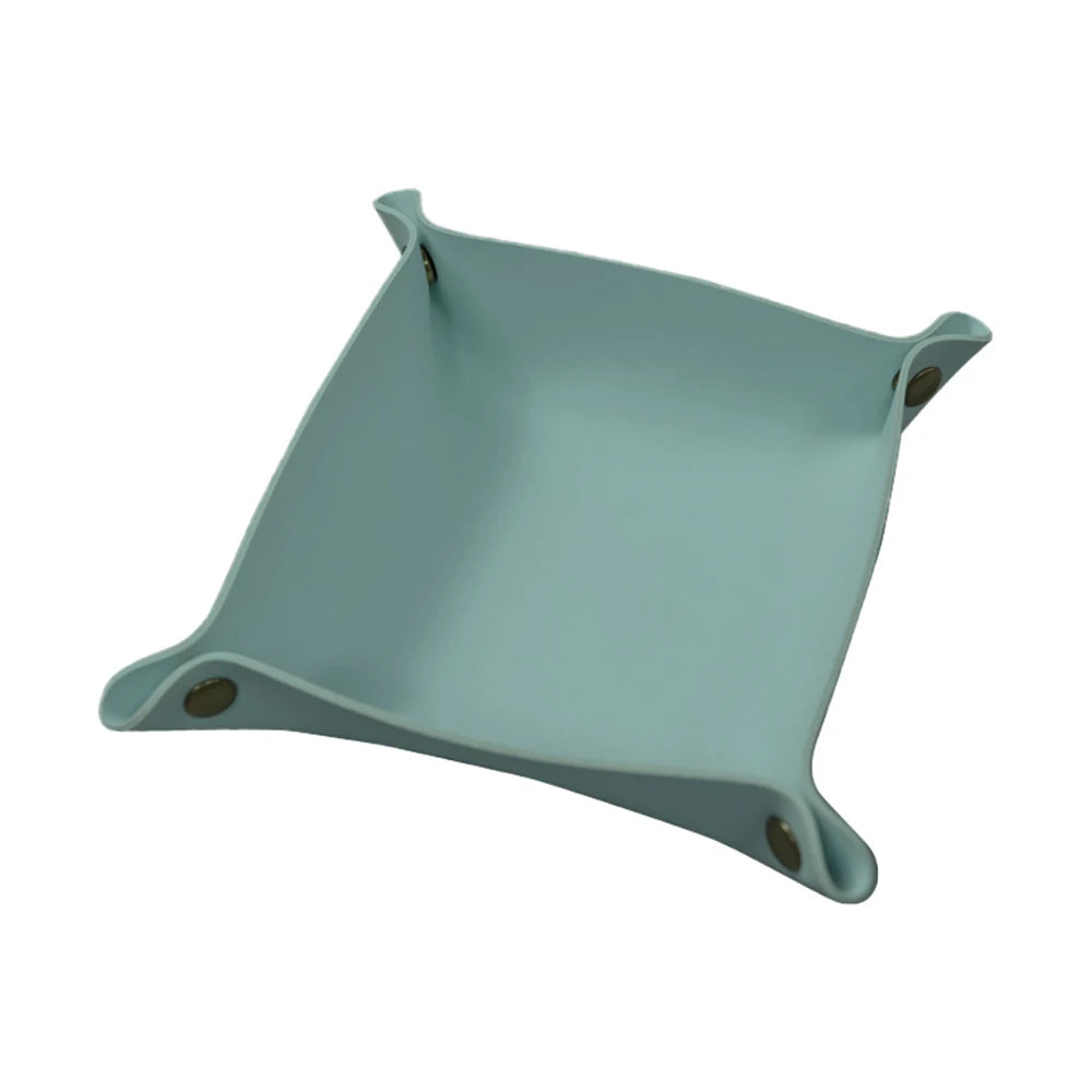 Leather Foldable Tray Storage Box