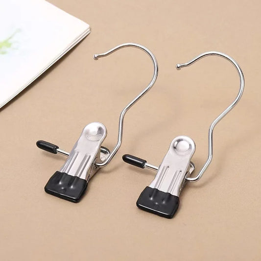 Stainless Steel Clothespins with Hooks
