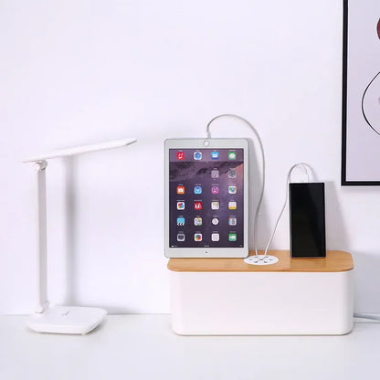 Wooden Cable Storage Box