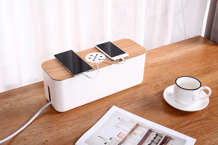 Wooden Cable Storage Box