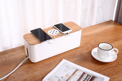 Wooden Cable Storage Box