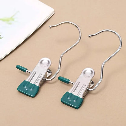 Stainless Steel Clothespins with Hooks