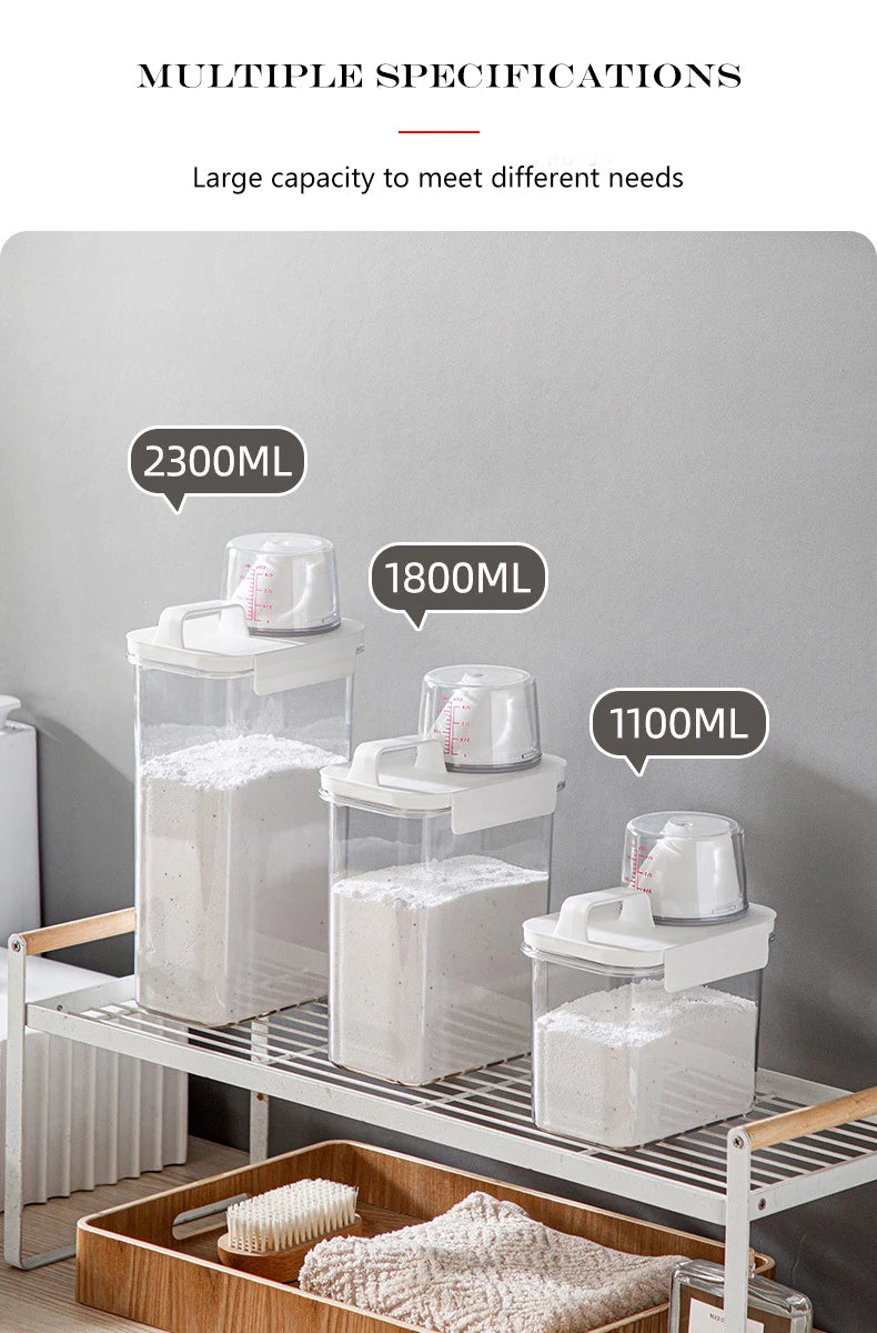 Laundry Detergent Powder Storage Box