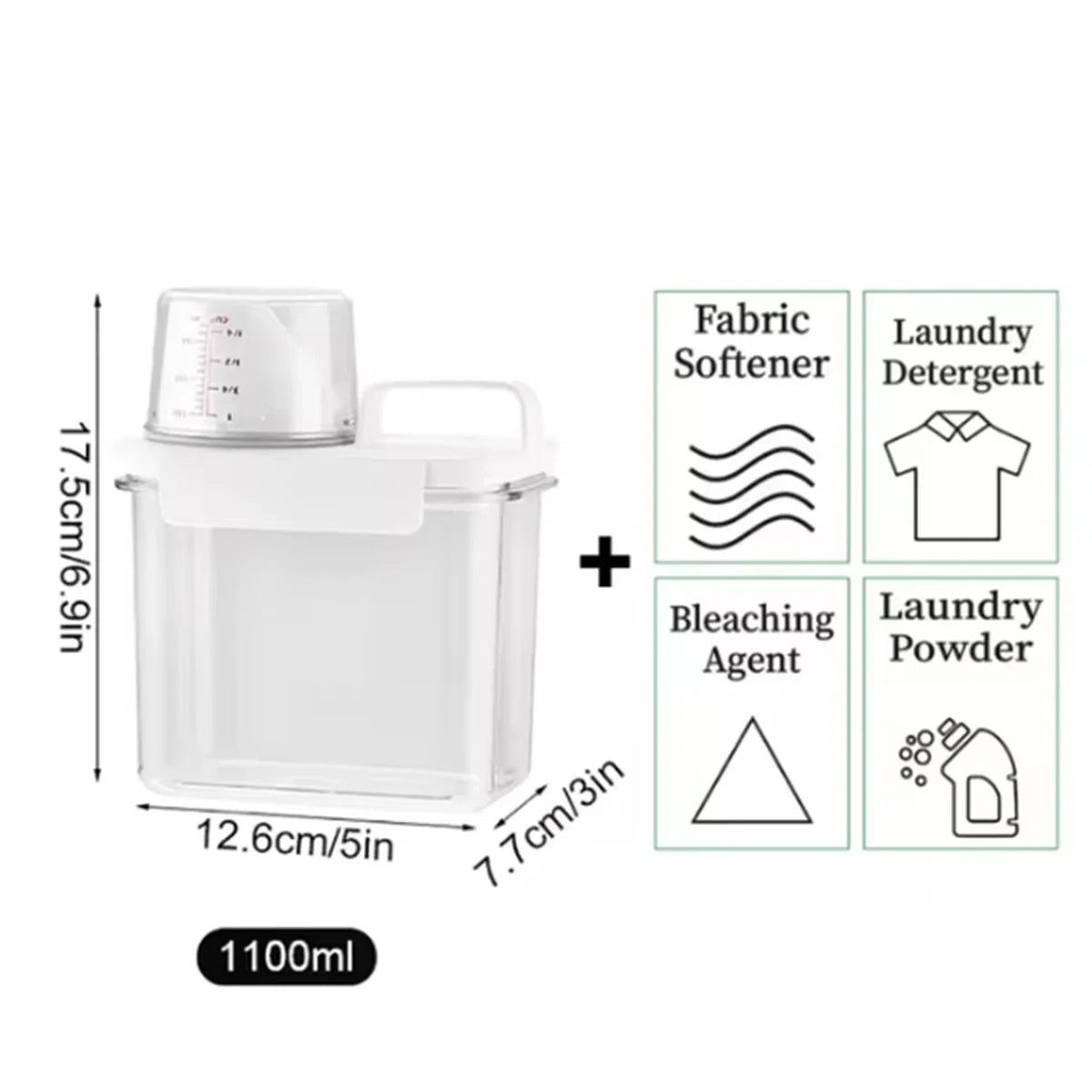 Laundry Detergent Powder Storage Box