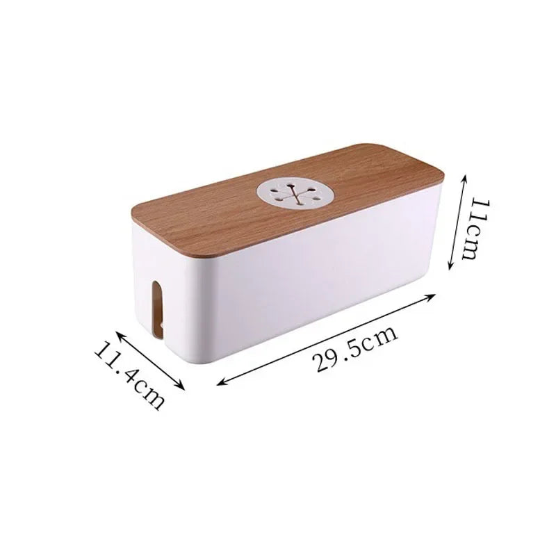 Wooden Cable Storage Box