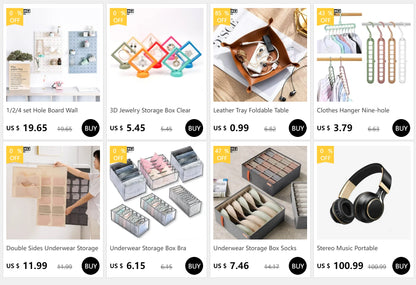 Leather Foldable Tray Storage Box