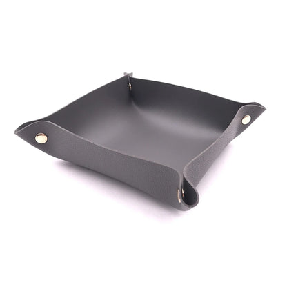 Leather Foldable Tray Storage Box